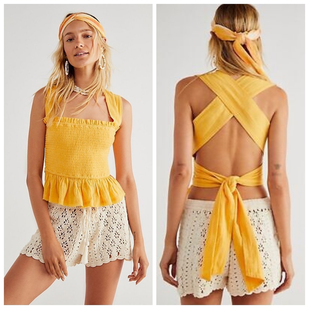 NWOT Free People Amani Top